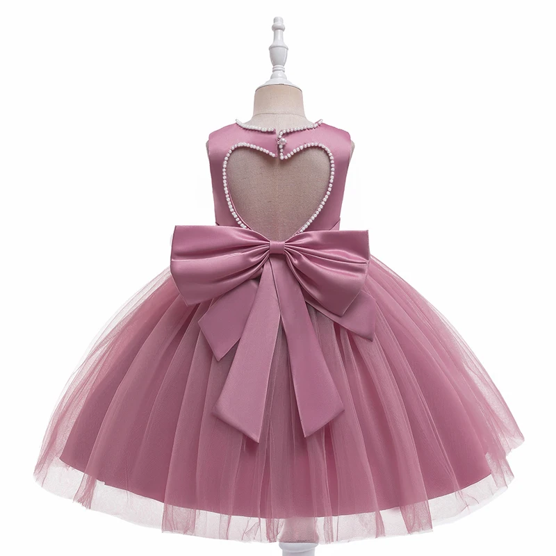 

Summer Girl Princess Dress Party Dress Cute Bow Children's Wedding Dress Fashion Mesh Dress Costumes Sleveless Fluffy Dress