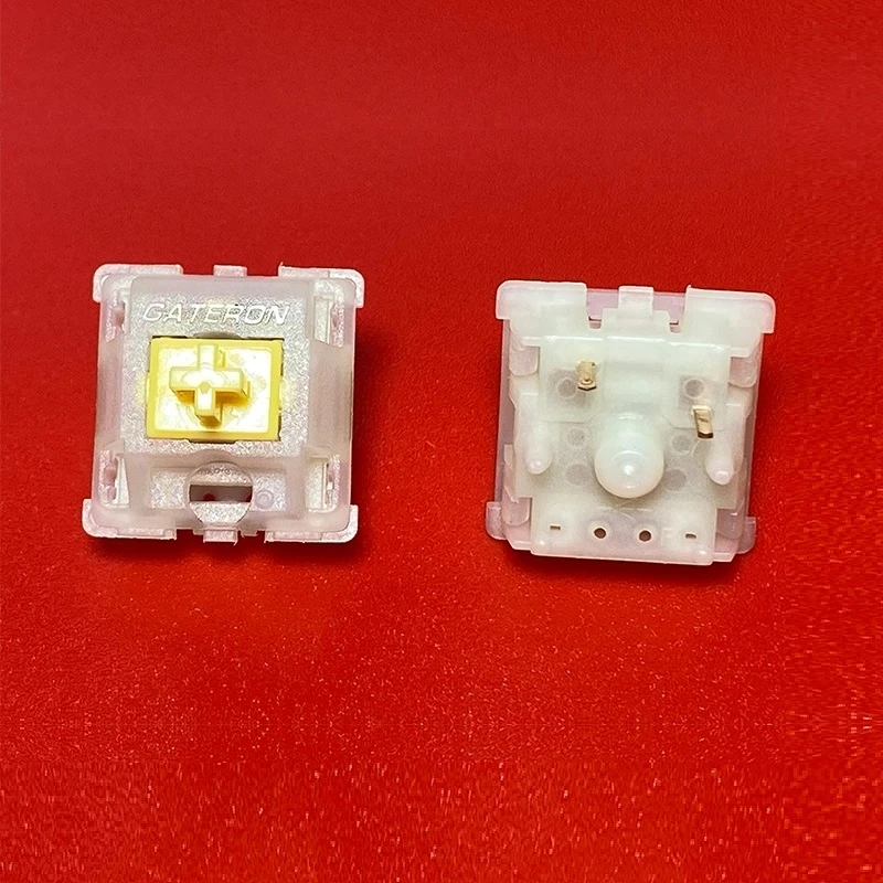 Gateron Leitoso Pro Amarelo Vermelho Switches Ks3 x1 Pin Interruptor Lubed Linear para Gaming Teclado Mecânico - Imagem 3