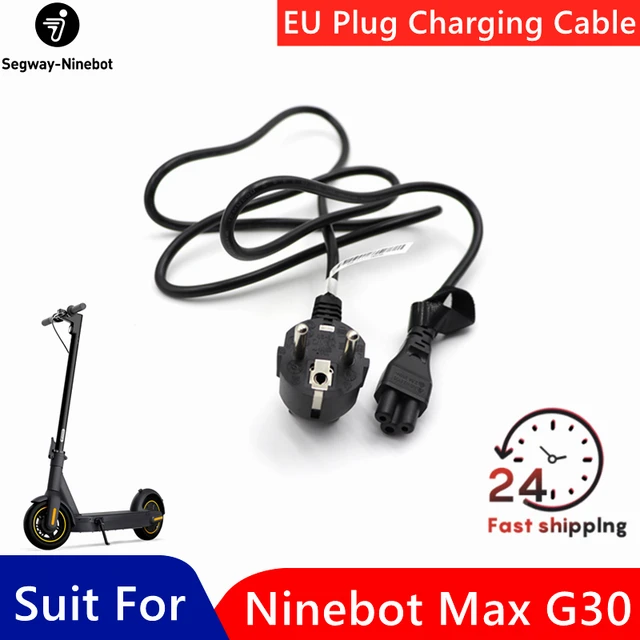 Electric Scooter Battery Charge Cable For Segway Ninebot MAX G30 G30D/LP/LE  Electric Scooter EU Plug Charging Line Accessories - AliExpress