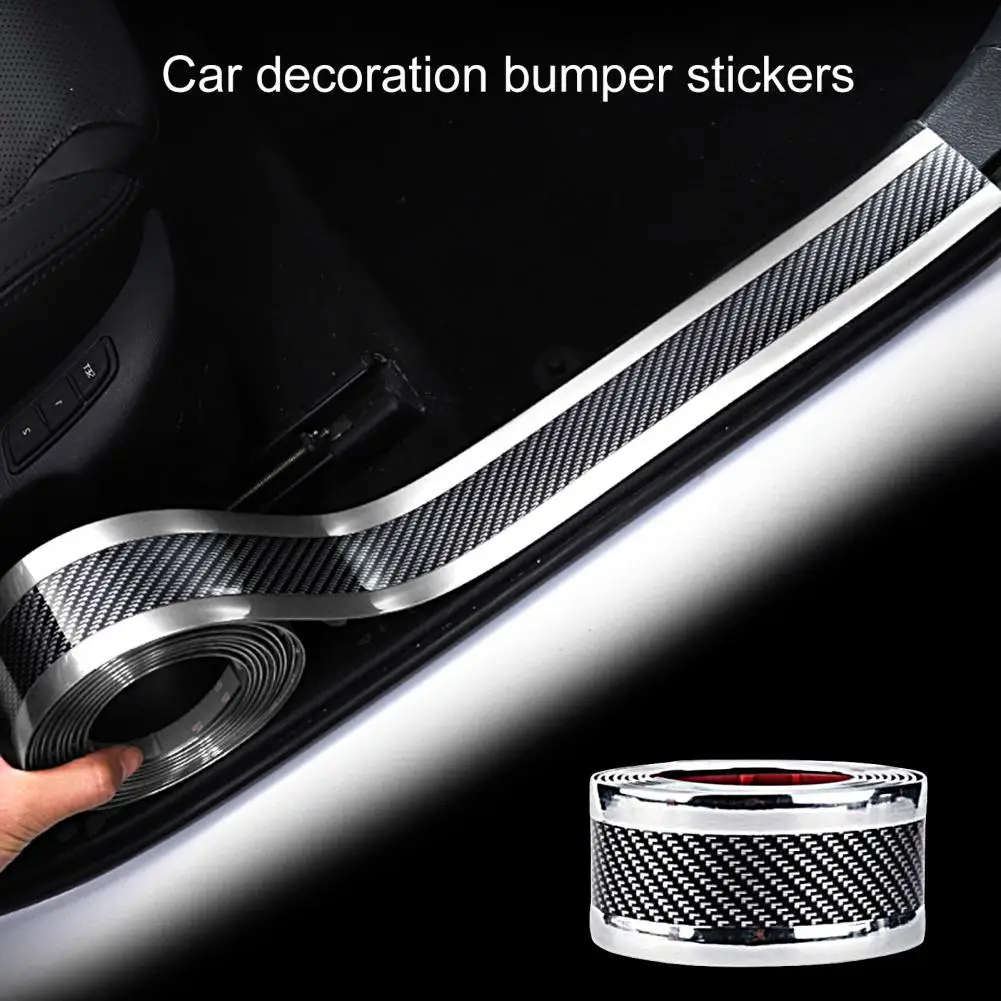 Strip Sticker  Durable Non-slip Waterproof  Car Outside Door Sill Protector Trim Sticker for Automobile