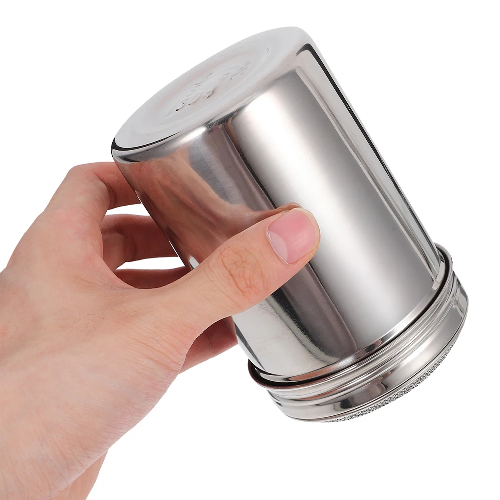 Stainless Steel Powder Shaker Fine Mesh Sifter Dispenser With Lid For Coffee Pepper Flour Chocolate Sugar Salt Spices spice shaker spice shaker set