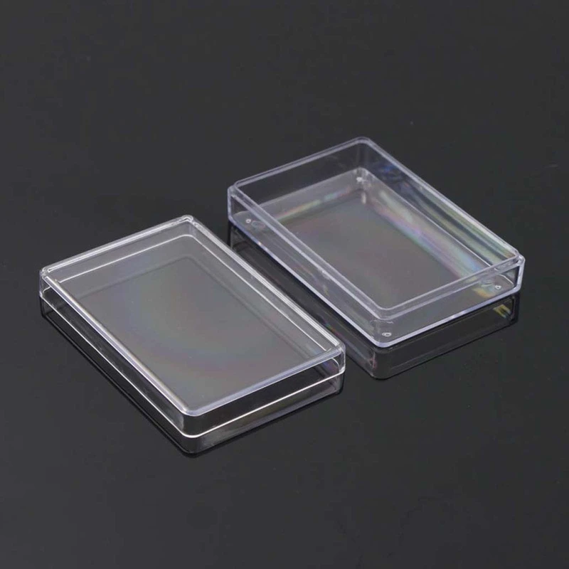 Rectangular Transparent Plastic Storage Case Playing Card Container Poker Cards Storage Box for Club Entertainment Venues 3