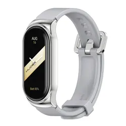 Xiaomi Smart Band Strap Wristband - Stylish Replacement Bracelet - Mi Band 8 (CS Gray silver)