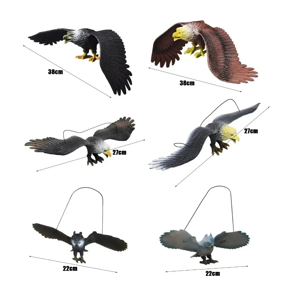 Durable Waterproof Simulated Eagle Model 3D Animals Figures Simulation Bird Scarer Simulation Animal Bird Toy Eagle Toy