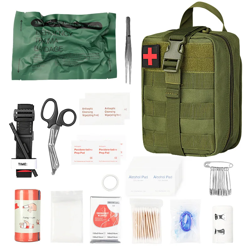 

First Aid Kit Tourniquet In An Outdoor Tactical Medical Package