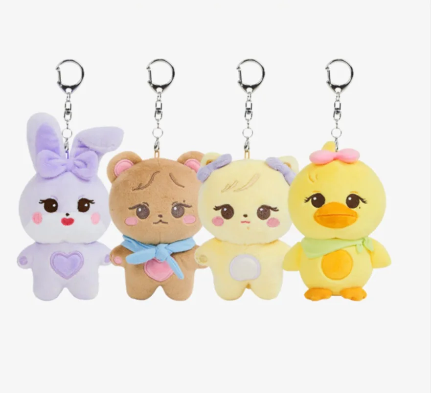 

Kpop Black Pink Album BORN PINK 2022 World Tour Official Plush Keychain LISA ROSE JENNIE JISOO Kawaii Stuffed Animals Pendent