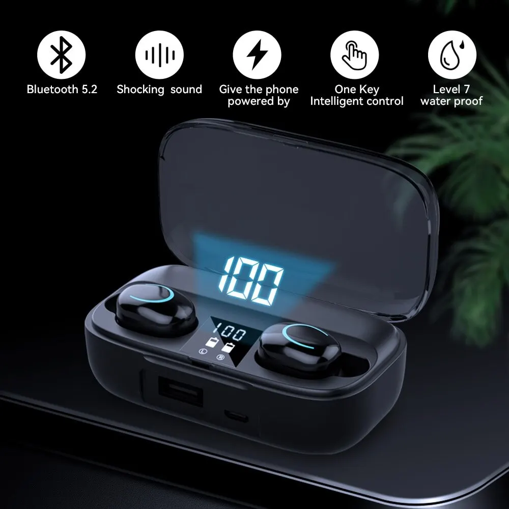 Bluetooth Headphones Wireless Smart Touch Control Play Active Noise Removal For Sport X10