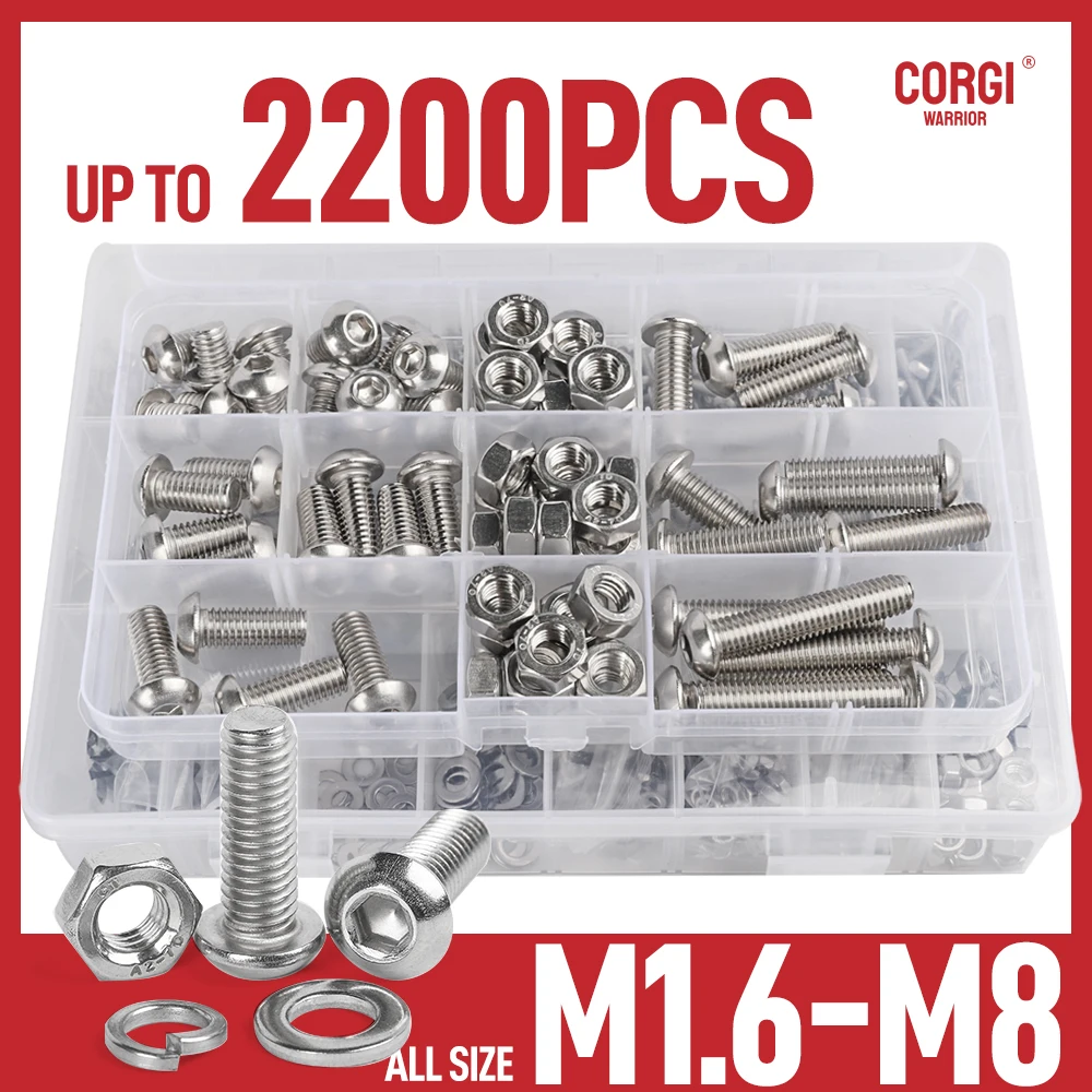 Tornillos De Cabeza De Botón Con Bridas, 50 Piezas Tornillos Con Cabeza De Boton Con Bridas Tornillos Con Cabeza Hexagonal Pernos Con Bridas Altamente Recomendados Vobormx Herramienta