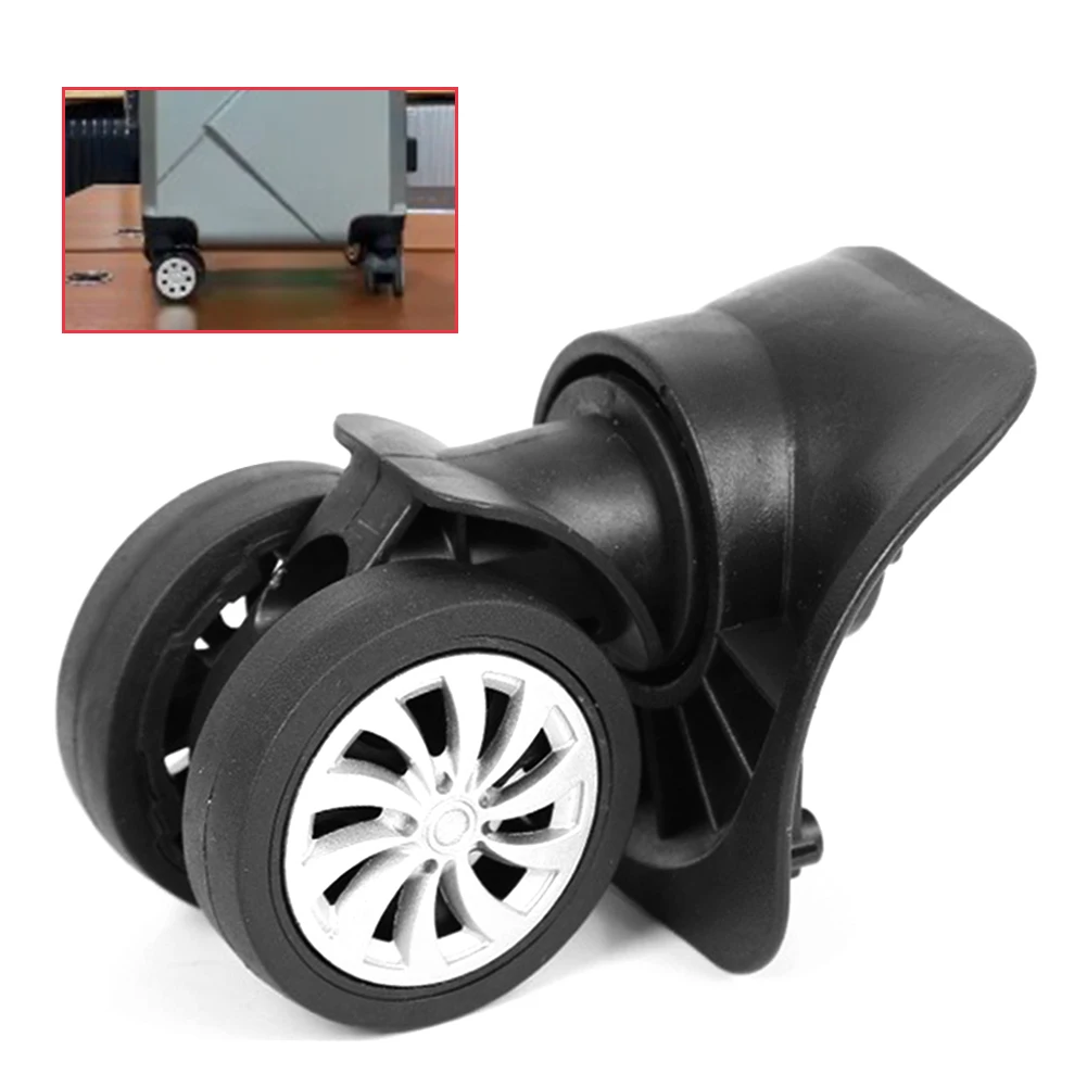 Hot sale 4pcs/set Replacement Luggage Suitcase Wheels Swivel Universal Wheel Black Dual Roller Wheels outdoor travel traveling 2
