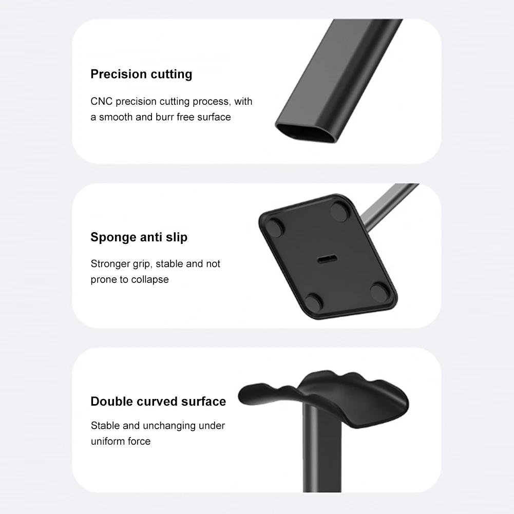 Universal Headphone Holder Stand Aluminuim Alloy Earbuds Mount Bracket Detachable Gaming Headset Desktop Hanger Support for Bose