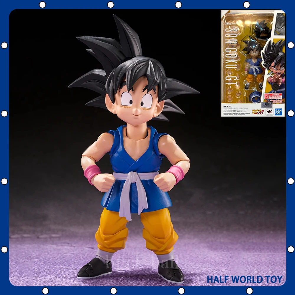 Originale Bandai Dragon Ball Shf Son Goku Anime Figure Gt S.H. Figuards Goku Action Figures Pvc Model Doll Kid Toy Collection Gift