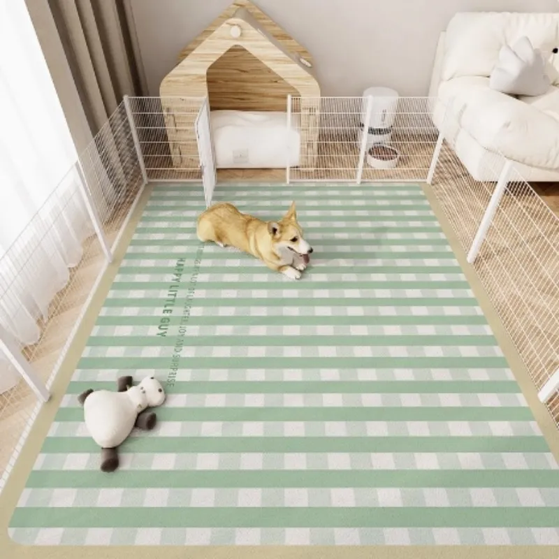 VIKAMA Pet Waterproof Carpet, Cat And Dog Feeding Mat, Home Decoration, Anti-Slip And Splash-Proof Dog Food, Cat Cage Floor Mat VIKAMA Pet Waterproof Carpet, Cat And Dog Feeding Mat, Home Decoration, Anti-Slip And Splash-Proof Dog Food, Cat Cage Floor Mat