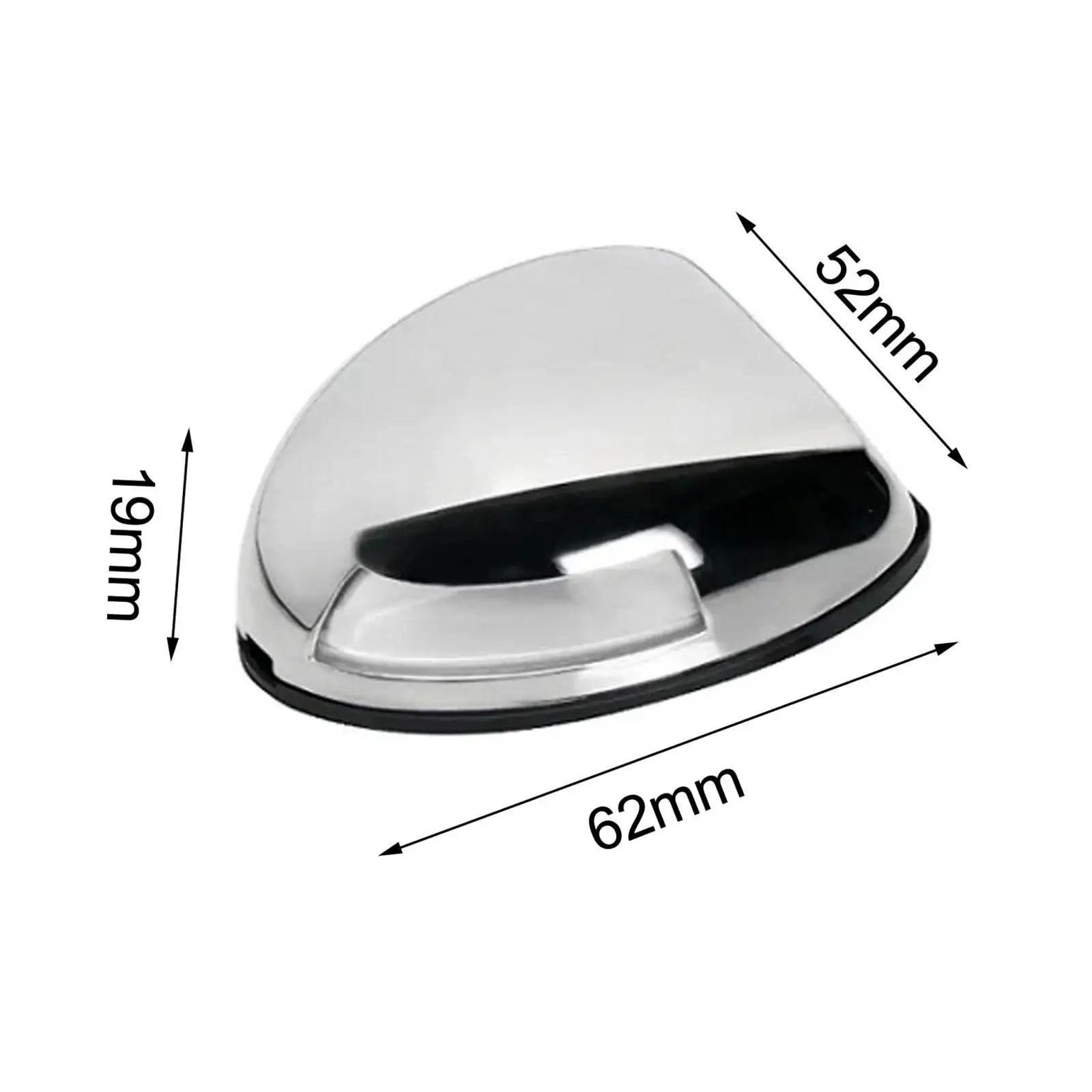 E011070 Double Night IP66 Waterproof Stainless Steel Boat Navigation Lights Green Starboard Light for Kayak Marine Yacht