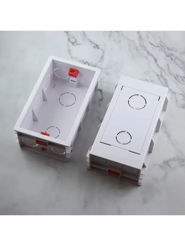 Melery 146 Dry Lining Box For Gypsum Board Drywall Plaster board 47mm Depth Wall Switch BOX Socket Cassette 146*86mm