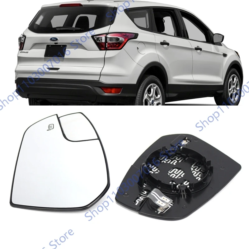 Автомобильное зеркало заднего вида для Ford Escape 2017 2018 GJ5Z17K707A GJ5Z17K707G, американская версия, зеркальные линзы с подогревом, зеркальные линзы заднего вида