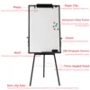 Magnetic Whiteboard Easel Black Flip Tripod Portable Dry Erase Board Height Adjustable for School Office & Home 4