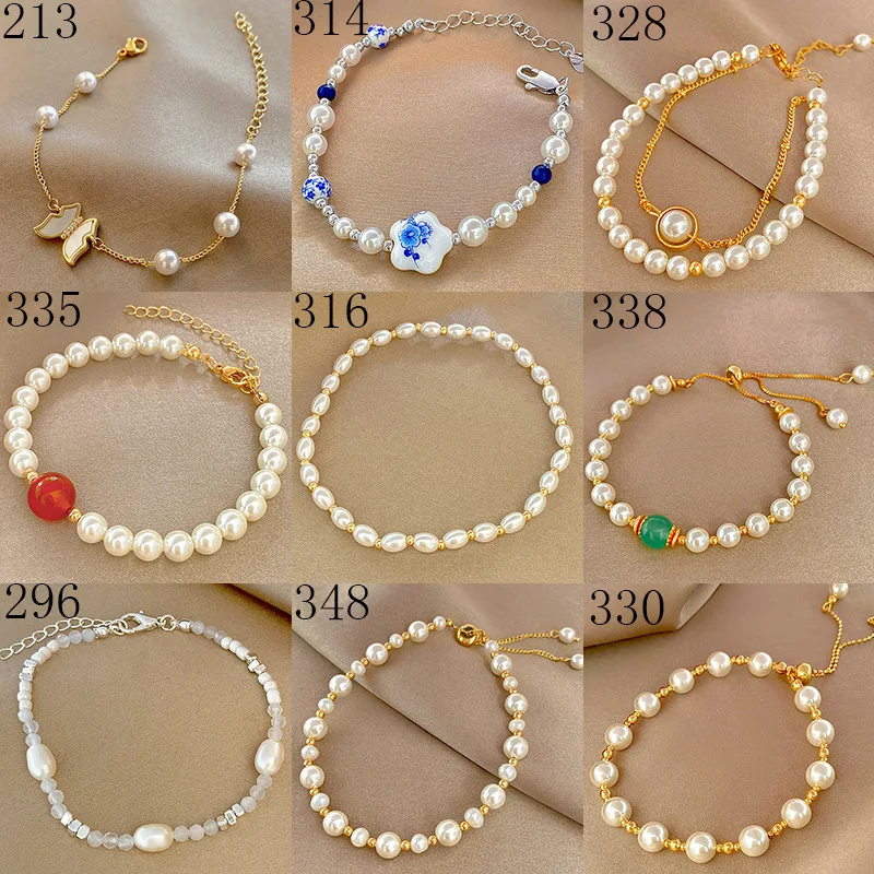 

East Gate S925 Sterling Silver Premium Baroque Pearl Bracelet Women's Fashion Light Luxury Temperament Retro Bracelet