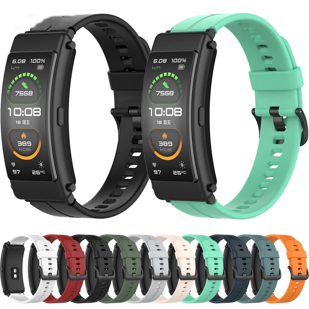 

Ремешок силиконовый для смарт-часов HUAWEI TalkBand B6 B3, сменный спортивный браслет для наручных часов, 16 мм