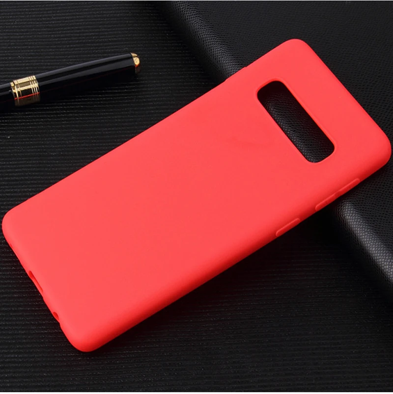 Silicone Candy Color Matte Soft Back Cover Case
