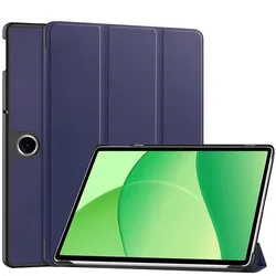 Premium Folding Flip PU Leather Stand with Auto Sleep Feature for OPPO Pad SE 11 inch (Dark Blue)