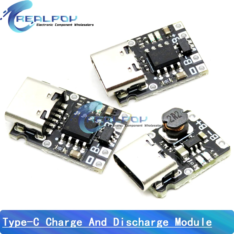 Universal USB Type-C Lithium Battery Charging and Boost Module with Integrated Protection