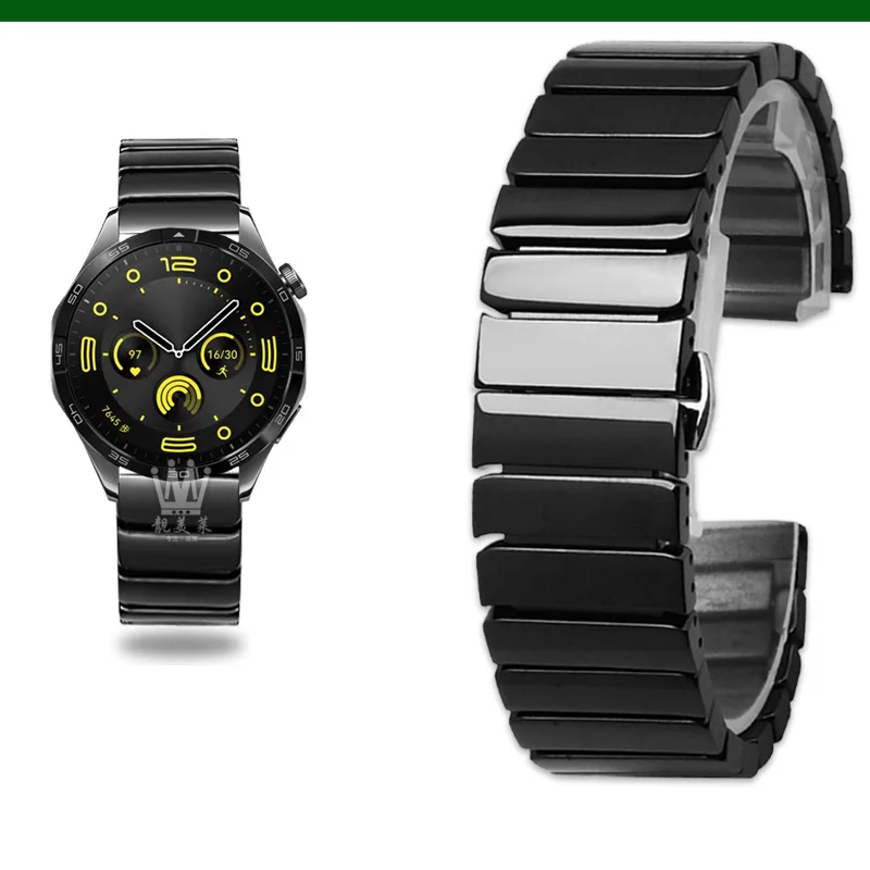Premium Steel-Ceramic Smartwatch Strap - Adjustable Band