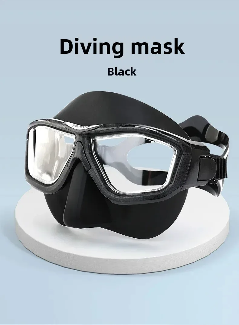 Swimming Goggles Snorkeling Diving Mask Diving Mask Diving Goggles Professional Anti-fog HD Large Frame Lens Freediving Snorkeling Equipment