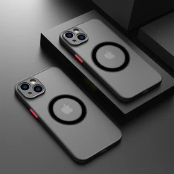 Luxurious Matte Magnetic Wireless Charging Case - Soft Silicone Shockproof Design - iPhone 11 Pro Max (Black)