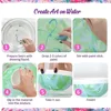 6ml Water Marbling Paint Kit Water Art Paint Set With Sketch Paper Arts Crafts For Girl Boy Creative Activities 6 Color 5