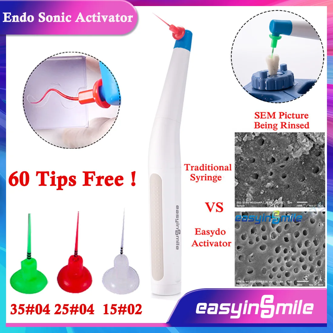 EASYINSMILEDentalEndodonticIrrigatorEndoSonicActivatorRootCanal