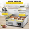 VEVOR Electric Countertop Griddle 14"-22" Teppanyaki Grill 1600W/3200W Stainless Steel Flat Top Grills for Pancake Chicken 3