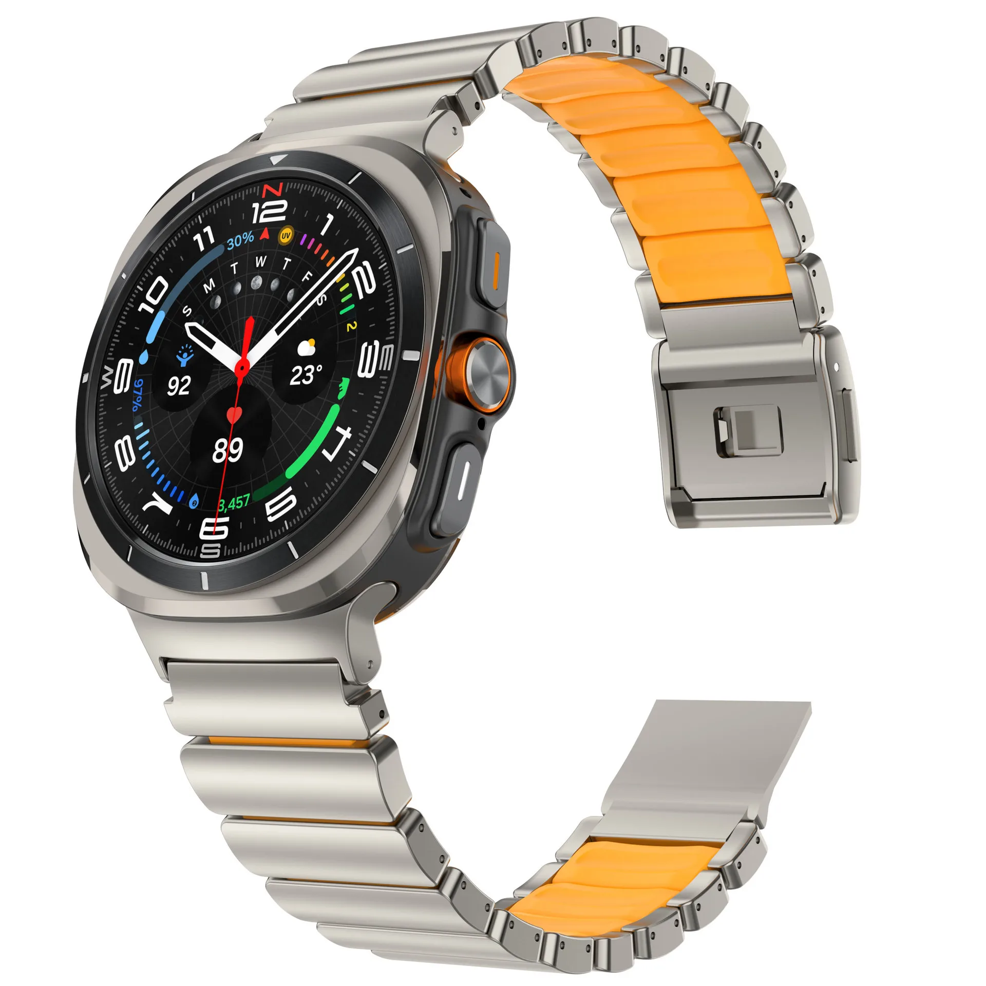 Magnetic Buckle Metal Strap Bracelet