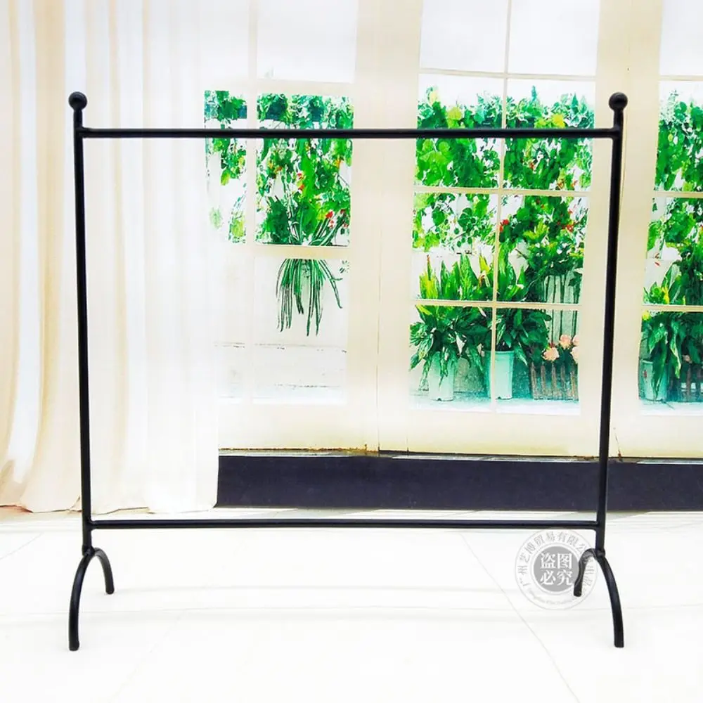 Iron Doll Clothes Rack White Black Mini Organizer