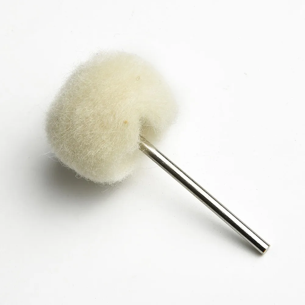 10pcs Mini Drill Abrasive Brush 2.35mm Shank Wool ing Polishing Wheel Brush Rotary Tool Machine Burr Rust Removal