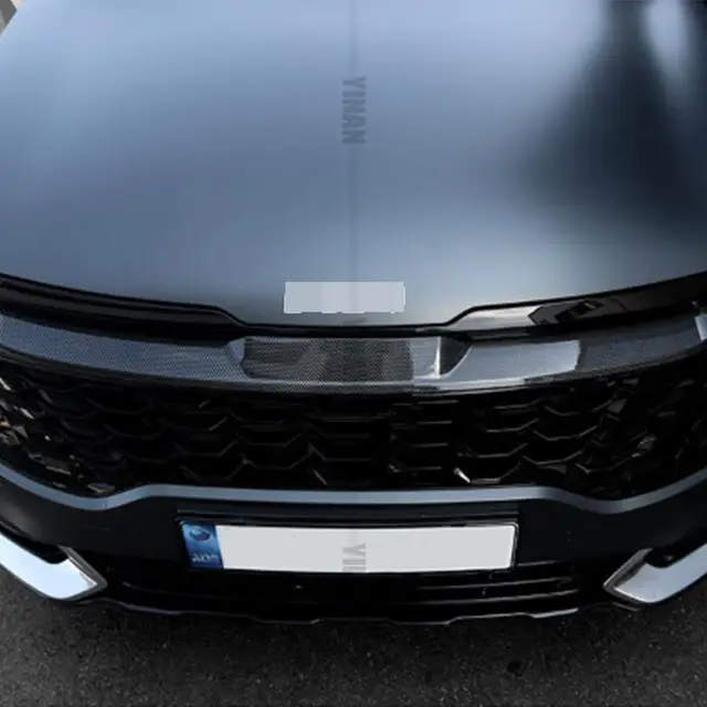 Invista em Estilo e Proteção com a Capinha de Grade Externa de Fibra de Carbono para Kia Sportage NQ5 2022-2023 4 Capinha de Grade Externa de Fibra de Carbono para Kia Sportage NQ5 2022-2023