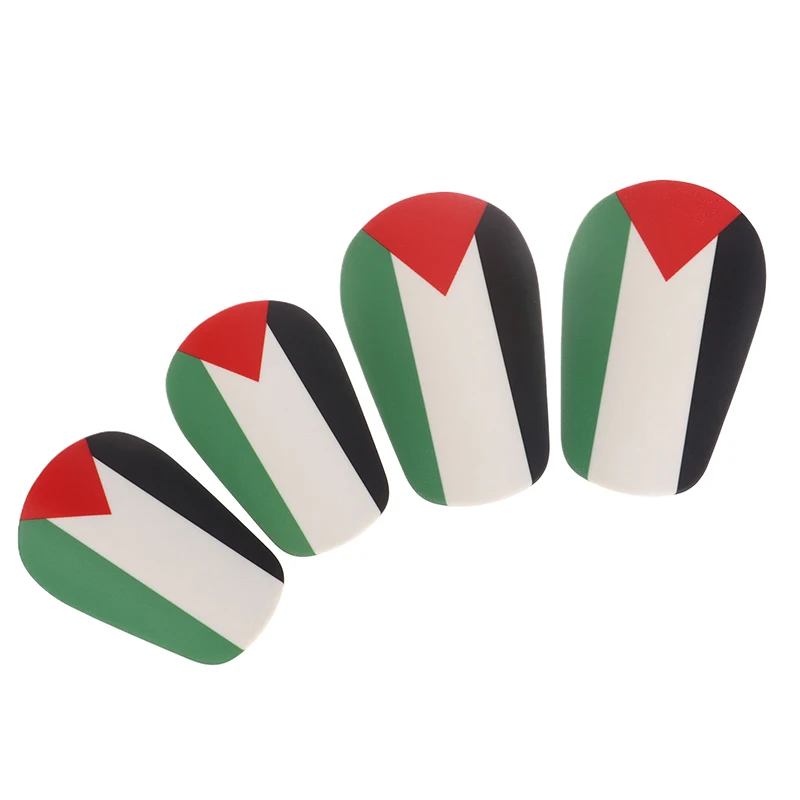 1Pair Mini Palestine Flag Soccer Shin Pads Wear-resistant Shock Absorbing Soccer Leg Protector For Kids Adult Football Leg Guard