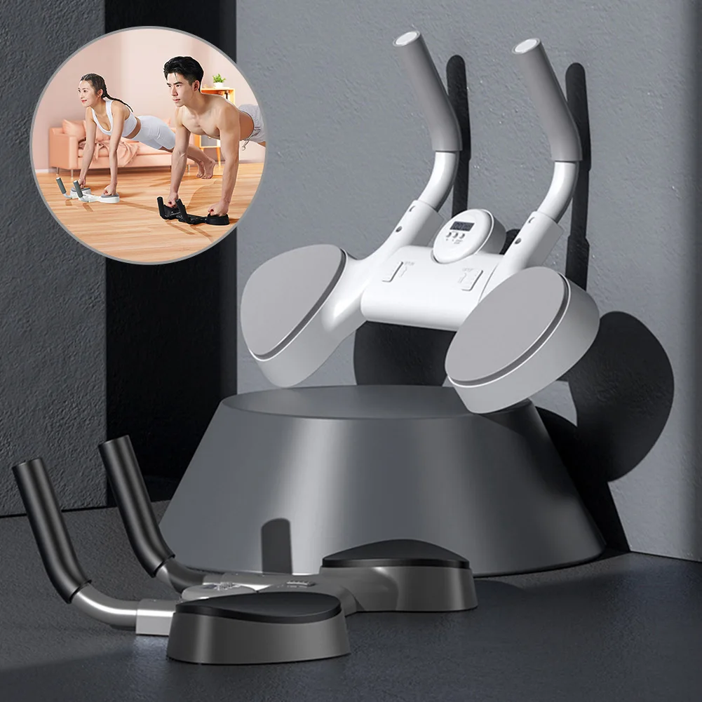 Plank Trainer Multifunctional Adjustable Timing Intelligent Counting Push Up Board with Storage Bag for Fitness Plank Trainer