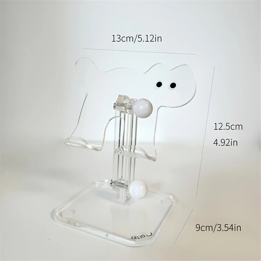 Cartoon Cat Mobile Phone Tablet Holder Cute and Cute Rotating Lazy Desktop Holder Tablet Acrylic Extensible Adjustable Folding