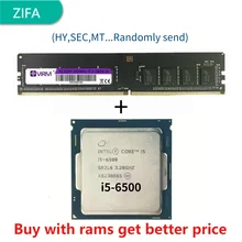 DDR4 4G 2400Mhz z i5-6500 3.2GHz czterordzeniowy czterordzeniowy 65W 6M procesor CPU LGA 1151