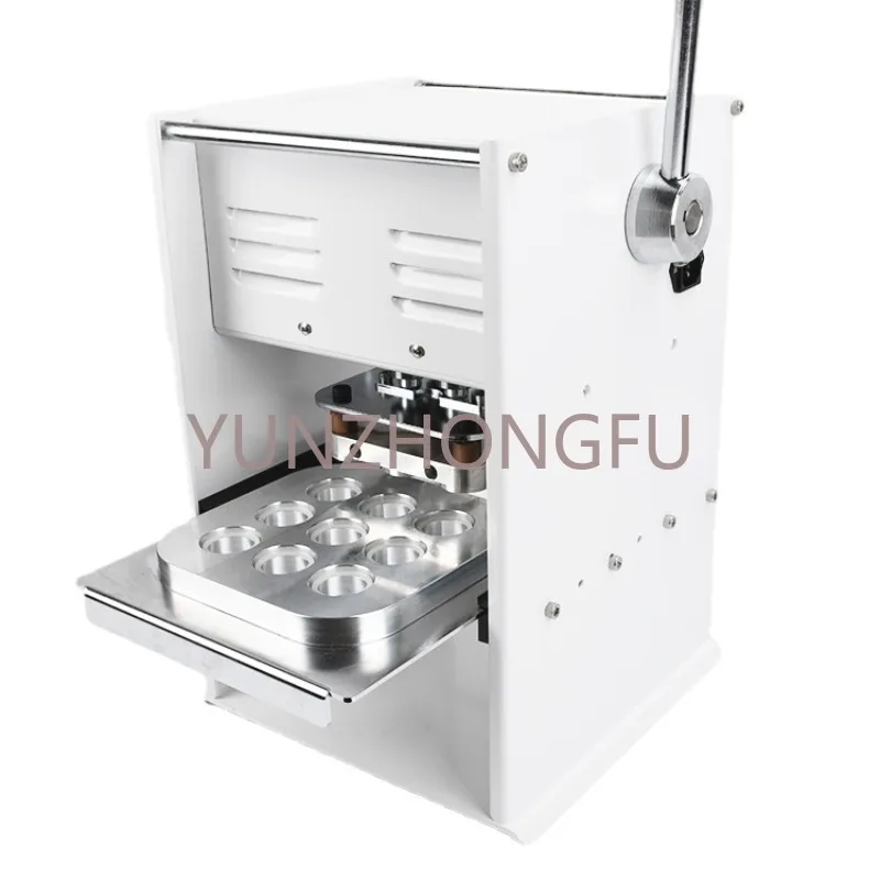 

Manual plastic cup aluminium foil empty nespresso coffee capsule heat sealing machine