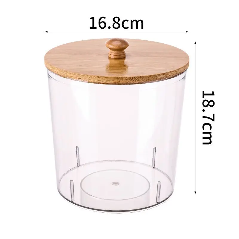 Acrylic Dryer Sheet Holder Container for Laundry Room Dryer Sheet Dispenser Box Laundry Room Organizer Jars with Bamboo Lid 5