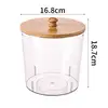 Acrylic Dryer Sheet Holder Container for Laundry Room Dryer Sheet Dispenser Box Laundry Room Organizer Jars with Bamboo Lid 5