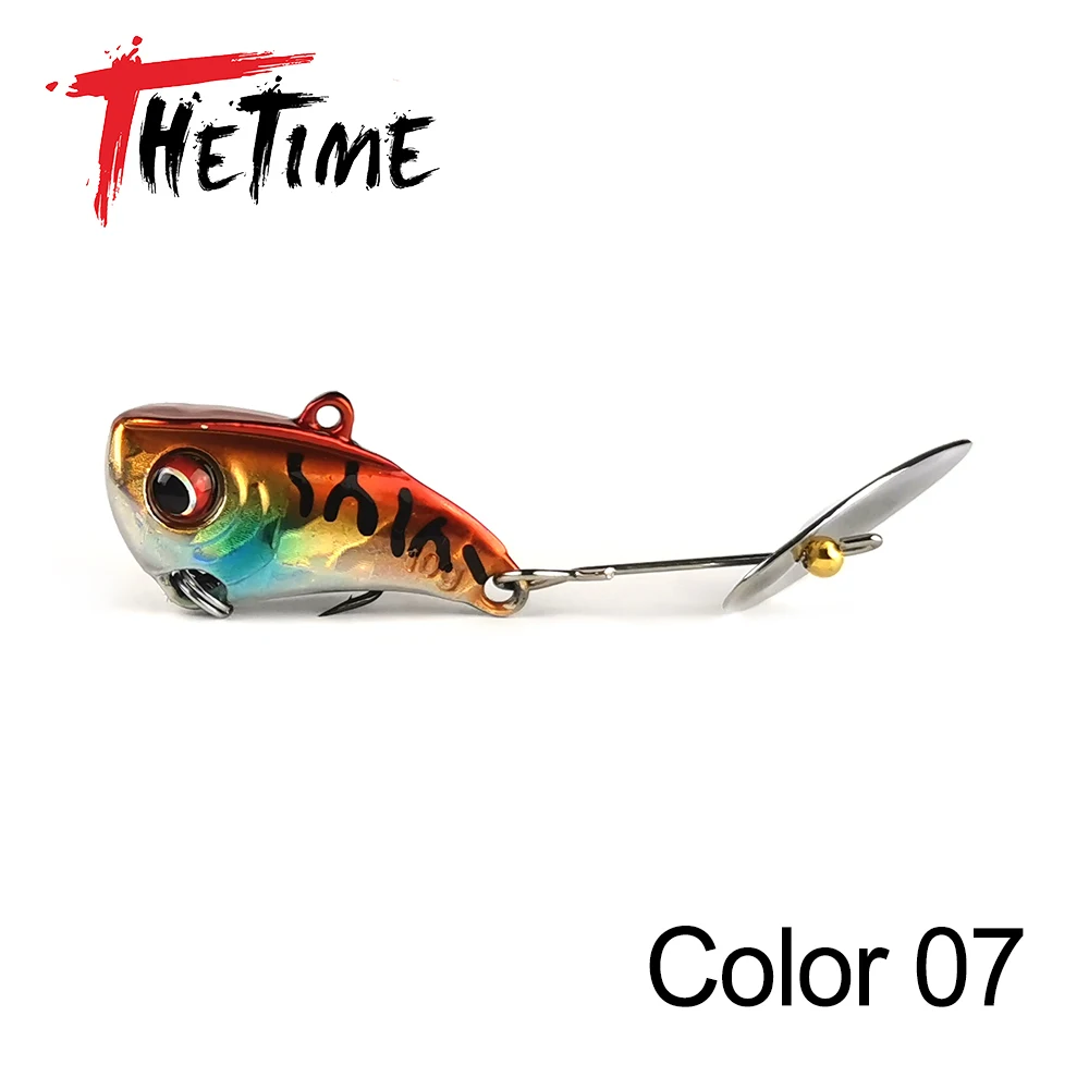 Thetime 5g/10g/15g Spinning Tail spinner Metal VIB Bait Sinking Crankbait Pike  Fishing Bait Cicada Spinnerbait Crap Lure Wobbers