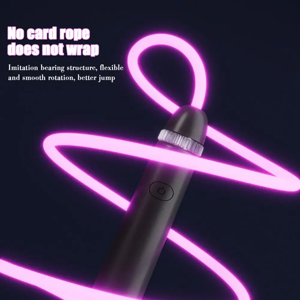 2.8M Children's Luminous Jump Rope Light-up Skipping Ropes USB Rechargeable LED Jumping Rope Kids Adults Fitness Training 4