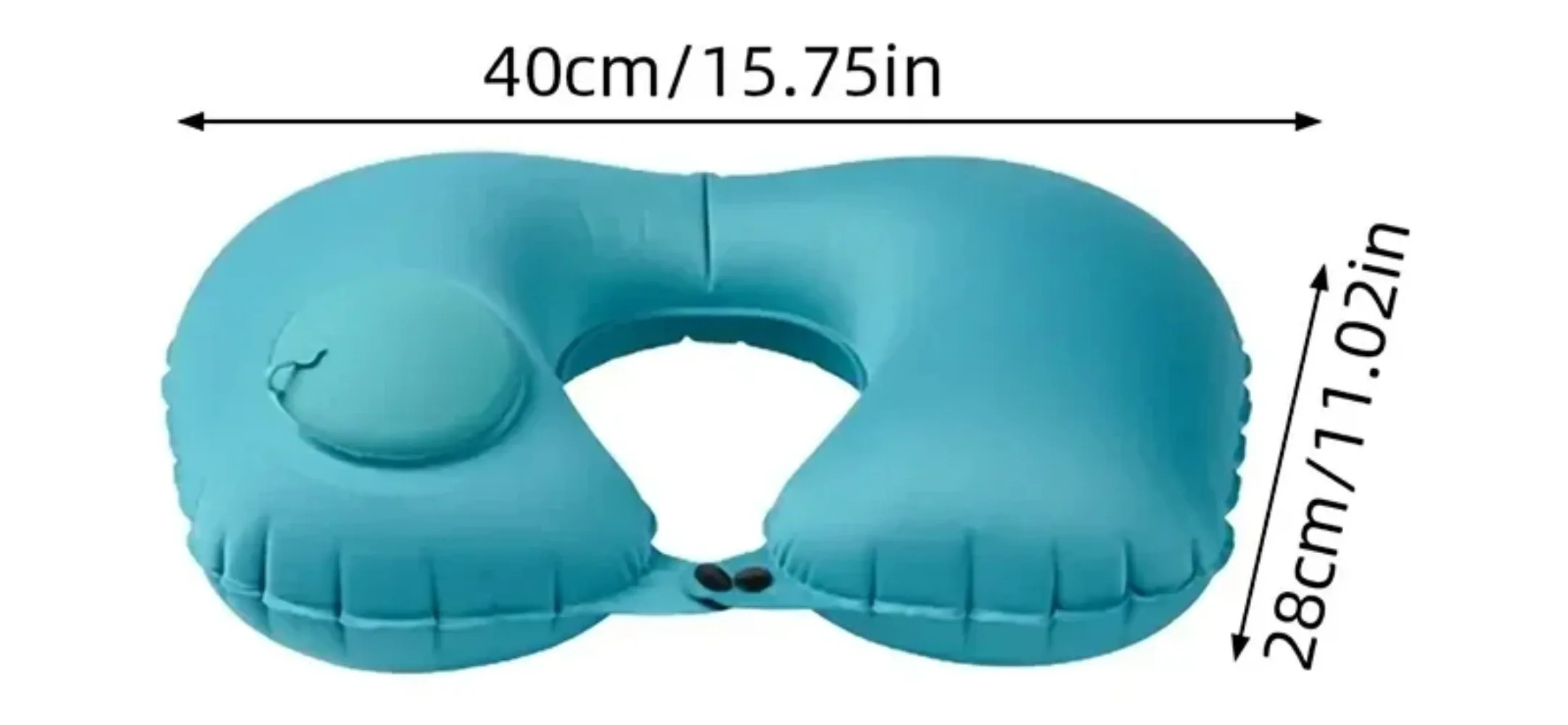 New in Inflatable Pillow Travel Portable Neck Protection Pillow Press Inflatable U-shaped Pillow Travel Storage Neck Pillow