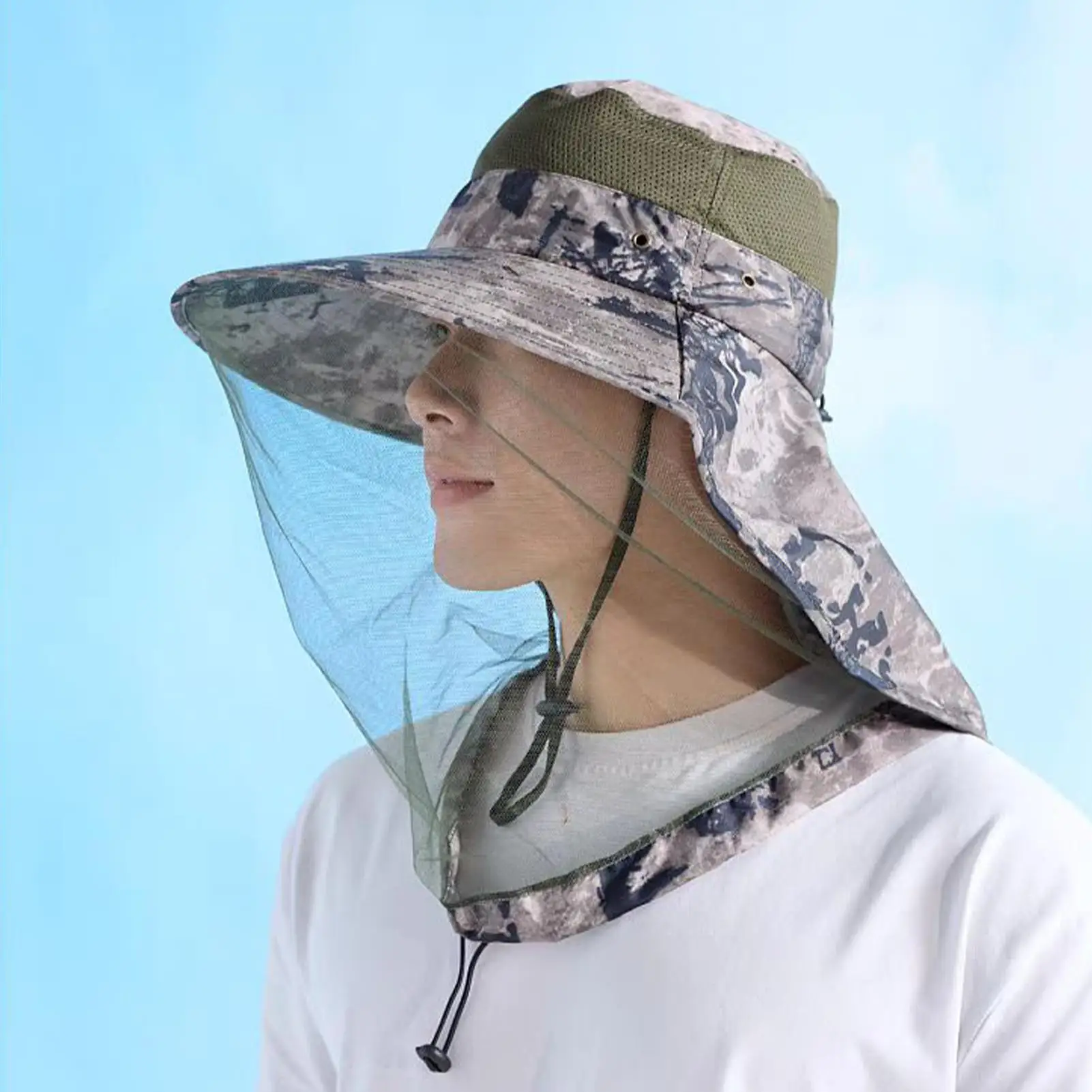 Golf Wide Brim Sun Hat Wide Brimmed Sun Hats Comfortable UV Blocking Cap Outdoor Supplies For Traveling Cycling Farming