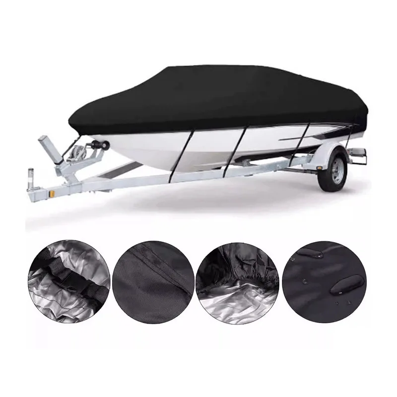 210DYacht Speedboat Boat Cover Fishing Boat Lure Cover Inflatable Rubber Dinghy Assault Protective