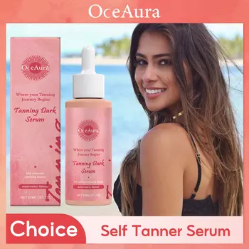 1/3/5pcs Oceaura Siero Abbronzante Senza Sole Autabbronzante Duraturo Solarium Abbronzatura Pelle Idratante Riparazione Viso Corpo Abbronzante Tan Goccia 1