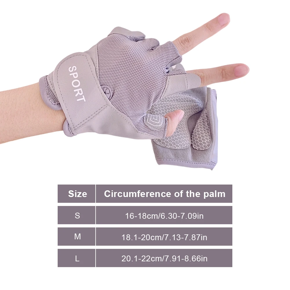 Enhanced Grip Workout Gloves for Weightlifting, Cycling, and Fitness Training