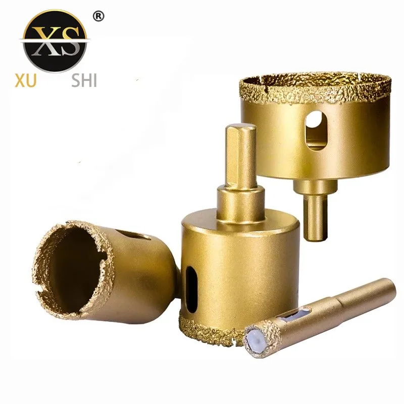 Vacuum Brazed Dry Diamond Drilling Core Drill Bits Ceramic Tile Hole Saw Opener Granite Marble Porcelain Brick Drill Bit Tools